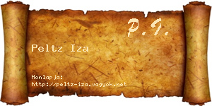 Peltz Iza névjegykártya